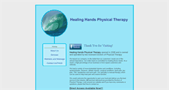 Desktop Screenshot of healinghandsphysicaltherapy.org